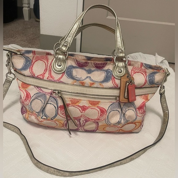 Coach Poppy Dream C Rocker Multicolor Satchel - Picture 15 of 16